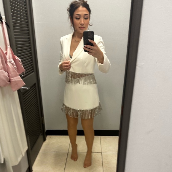 Gianni Bini Fringe Jacket Sz 0 and Skirt sz 4 - Picture 3 of 4